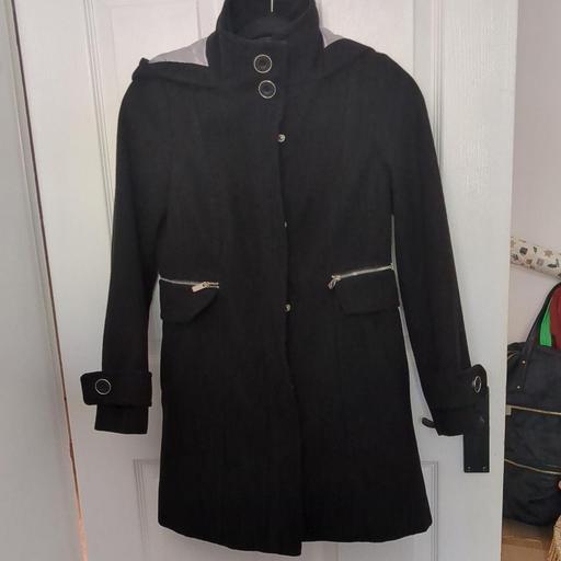 Buy & Sell Welling Bexley - Photos for Wallis petite black coat with hood