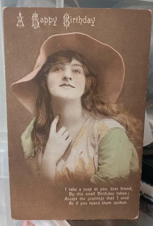 Buy & Sell Merseyside Saint Helens - Photos for Antique 1924 photo lady in hat postcard