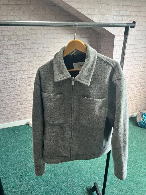 Buy & Sell Ravensthorpe Kirklees - Photos for Men’s Grey Wool Zip Jacket – Size Large – £60