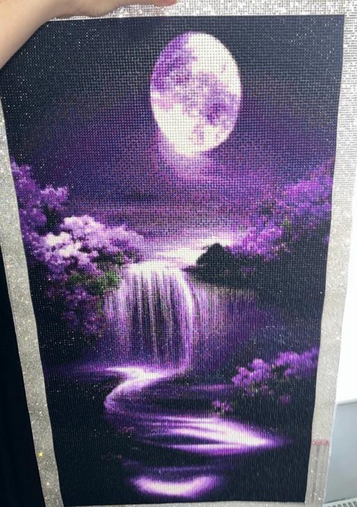 Buy & Sell Lincolnshire East Lindsey - Photos for Purple moon waterfall, DIY Diamond Painting