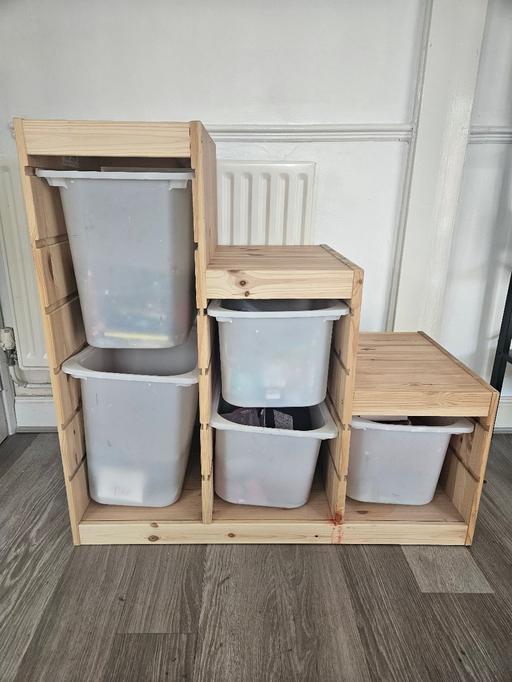 Buy & Sell West Midlands Dudley - Photos for Wooden storage unit with plastic storage unit