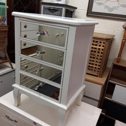 Buy & Sell Greater Manchester Tameside - Photos for White mirrored bedside drawers