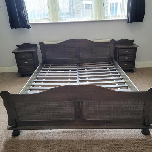 Buy & Sell Greater Manchester Tameside - Photos for Gorgeous Polish oak KING bed frame