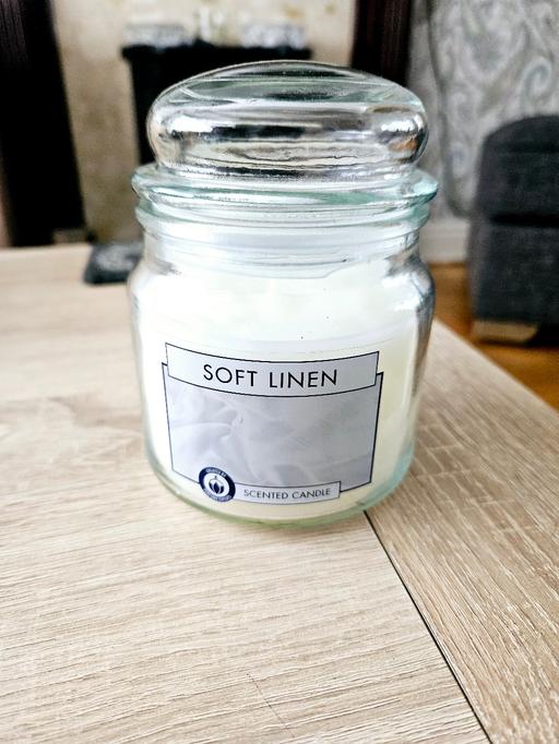 Buy & Sell South Yorkshire Doncaster - Photos for Soft Linen glass jar candle 340g..NEW