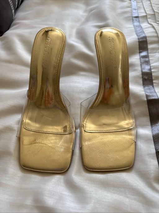 Buy & Sell East London Redbridge - Photos for Public desire wide fit iggy purspex gold shoe