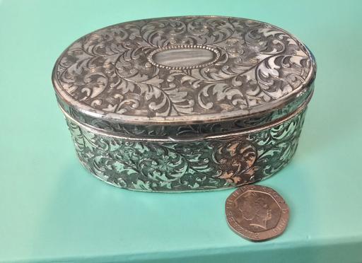 Buy & Sell Merseyside Saint Helens - Photos for Vintage engraved silver plated trinket box