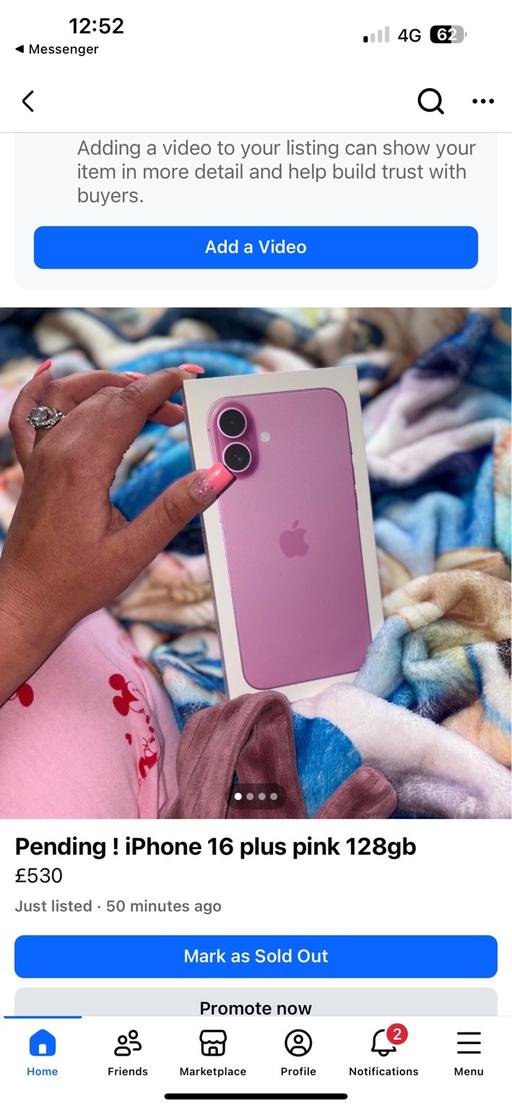 Buy & Sell Surrey Tandridge - Photos for iPhone 16 plus pink