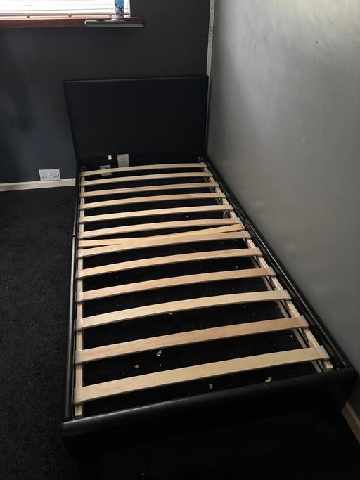 Buy & Sell West Midlands Birmingham - Photos for 3ft black bed WITH mattress
