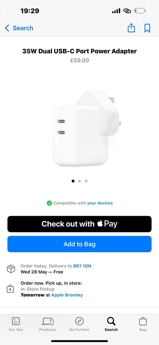 Buy & Sell South East London Selhurst - South East London - Photos for MacBook Air box and power adapter 