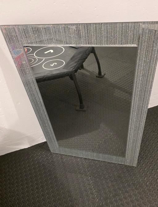 Buy & Sell West Midlands Birmingham - Photos for SILVER GLITTER MIRROR LARGE