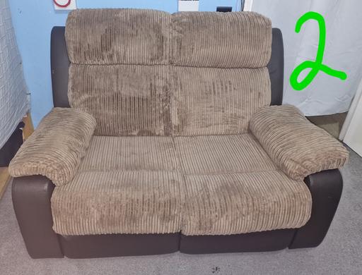 Buy & Sell South West London Balham - South West London - Photos for 2x 2 Seater Recliner Sofas - Light/Dark Brown