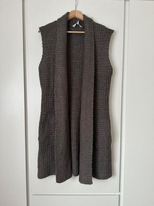 Buy & Sell Lincolnshire Lincoln - Photos for Peacocks grey knit longline waistcoat vest S