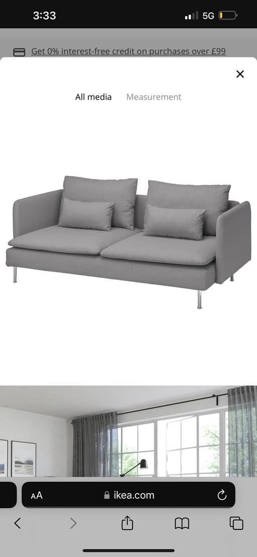 Buy & Sell North London Pentonville - North London - Photos for IKEA soderhamn Three seat sofa, grey