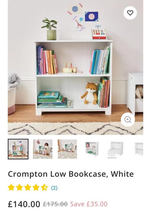 Buy & Sell West Midlands Dudley - Photos for Crompton Low Bookcase, White