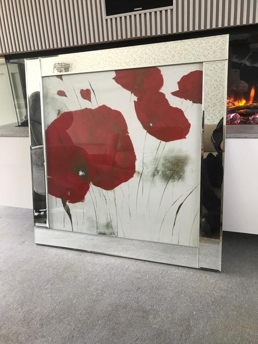 Buy & Sell Staffordshire Lichfield - Photos for Mirror edged flower wall art