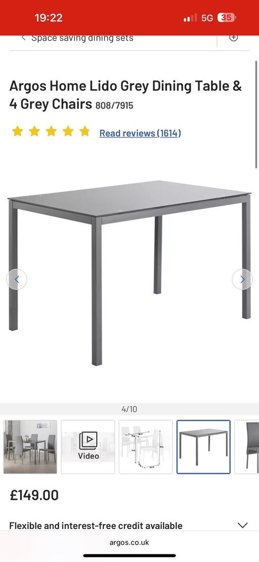 Buy & Sell West Midlands Walsall - Photos for Dining table Grey glass