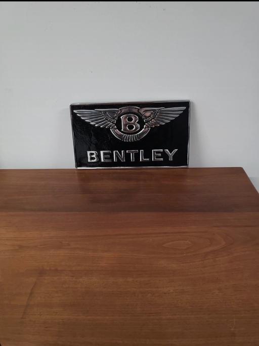 Buy & Sell Leicestershire Leicester - Photos for Aluminum Bentley Wall Sign 30 x 17cm