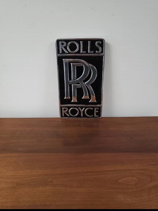 Buy & Sell Leicestershire Leicester - Photos for Aluminum Rolls Royce Sign 30 x 17 x 5cm