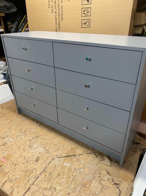 Buy & Sell West Midlands Coventry - Photos for Malibu 4 + 4 Drawer Chest - Grey