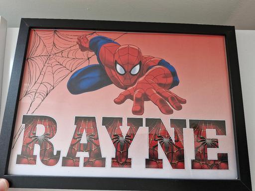 Buy & Sell West Midlands Sandwell - Photos for Spiderman name frame