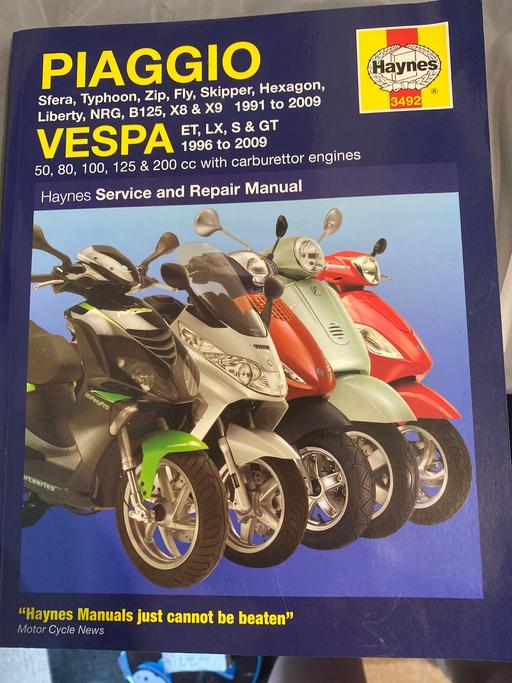 Buy & Sell West Yorkshire Wakefield - Photos for Piaggio and Vespa Haynes manual
