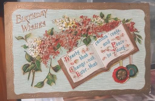 Buy & Sell Thatto Heath Saint Helens - Photos for 1924 embossed birthday wishes postcard