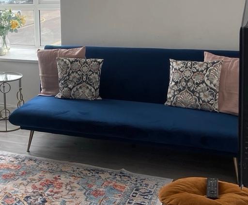 Buy & Sell West London Little Venice - W9 - Photos for Blue velvet sofa bed