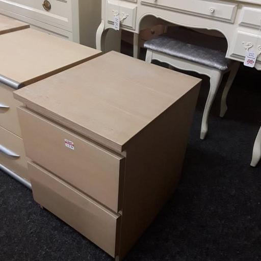 Buy & Sell Greater Manchester Tameside - Photos for Light oak veneered bedside cabinet