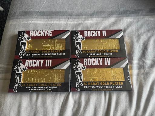 Buy & Sell South Yorkshire Barnsley - Photos for Rocky 24k Gold Plated Display Tickets