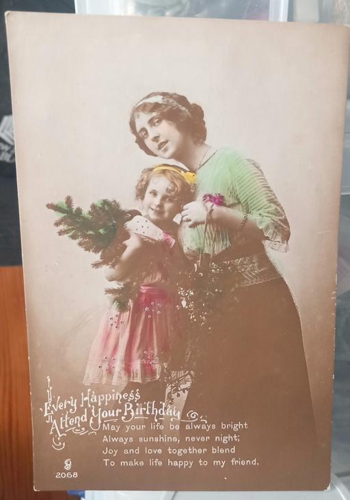 Buy & Sell Thatto Heath Saint Helens - Photos for Antique photo of mother & daughter postcard