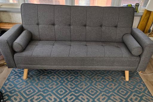 Buy & Sell Kent Tonbridge and Malling - Photos for 6 3 Seater Fabric Sofa Bed Click Clack Moder