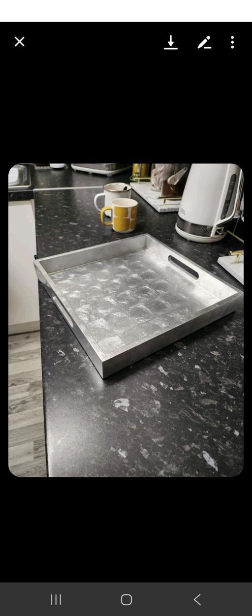 Buy & Sell West Midlands Coventry - Photos for silver wooden tray