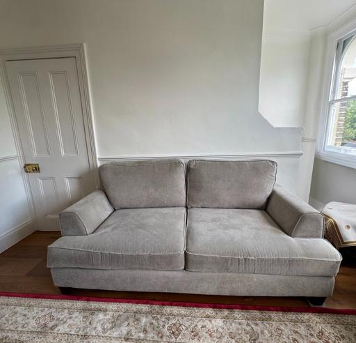 Buy & Sell Holloway North London - Photos for Large 2-Seater Sofa in Taupe-Beige Fabric