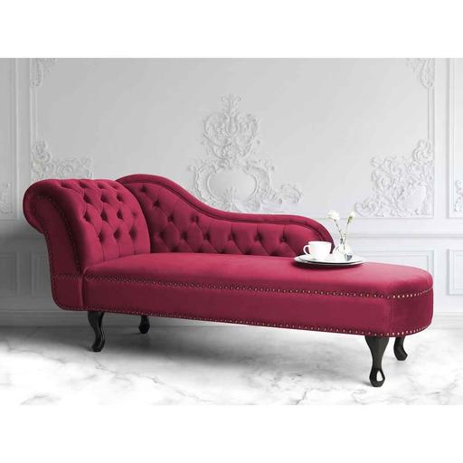 Buy & Sell South Yorkshire Barnsley - Photos for Chaise lounge velvet burgundy