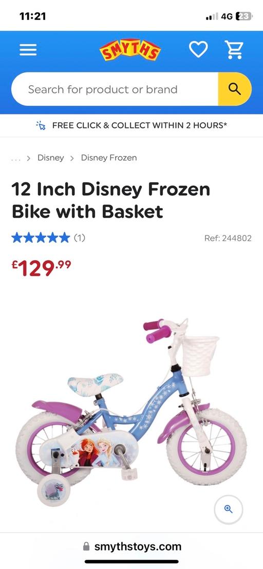 Buy & Sell West Midlands Birmingham - Photos for Girls 12” Disney bike