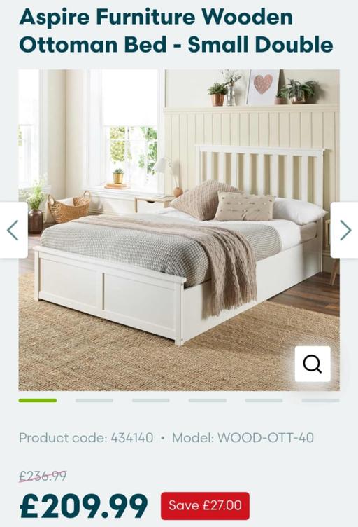 Buy & Sell West Midlands Dudley - Photos for Aspire Furniture Wooden Ottoman Bed - Small D
