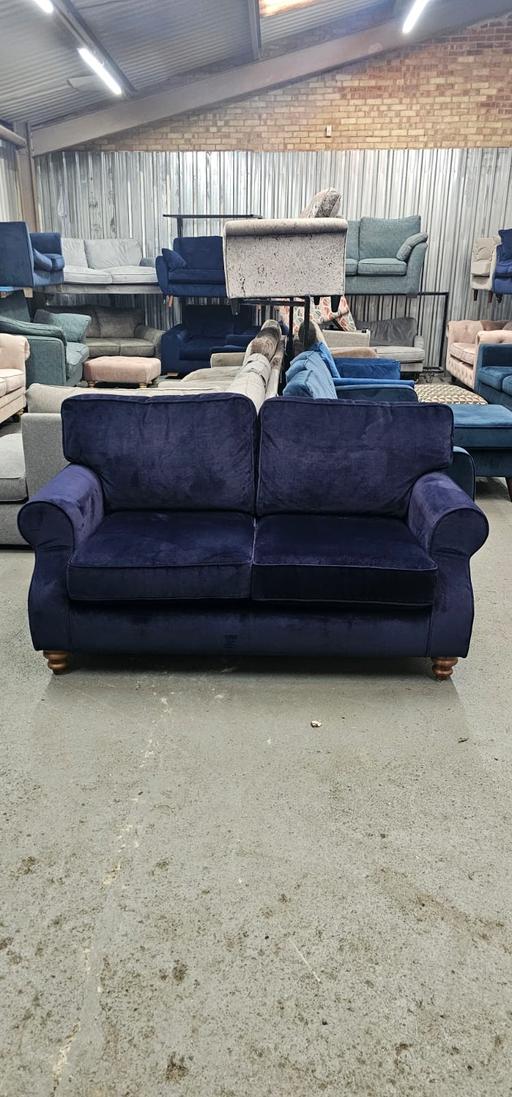 Buy & Sell Sutton Trinity Birmingham - Photos for DFS Evelyn 2-Seater Sofa – Navy Blue Velvet