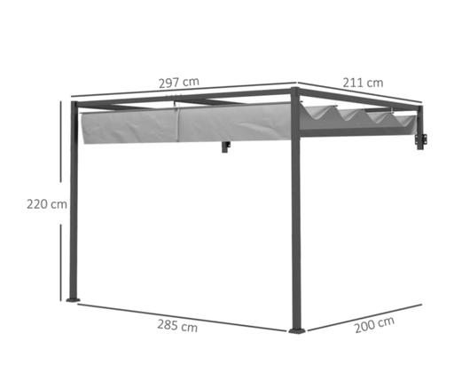 Buy & Sell West Midlands Dudley - Photos for Outsunny 2 x 3(m) Wall Mounted Pergola with R