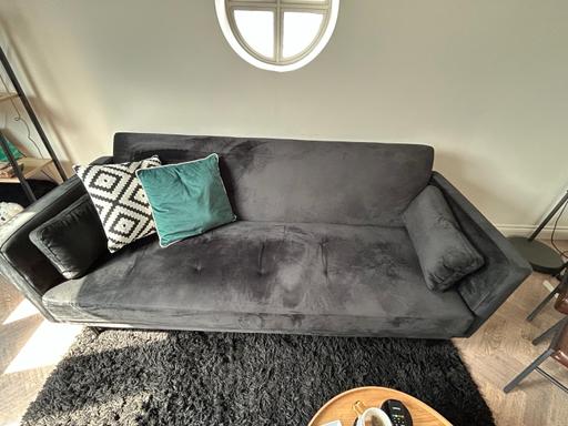 Buy & Sell Worcestershire Bromsgrove - Photos for Black velvet sofa