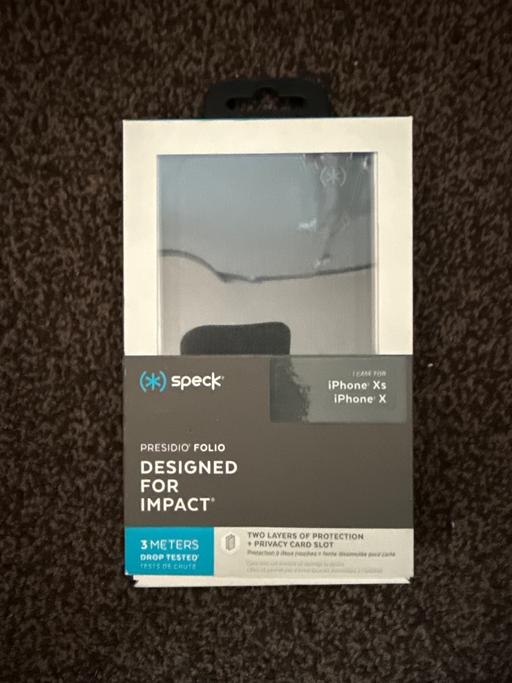 Buy & Sell Lancashire Blackburn with Darwen - Photos for Speck Presidio Folio Case Cover for iPhone X
