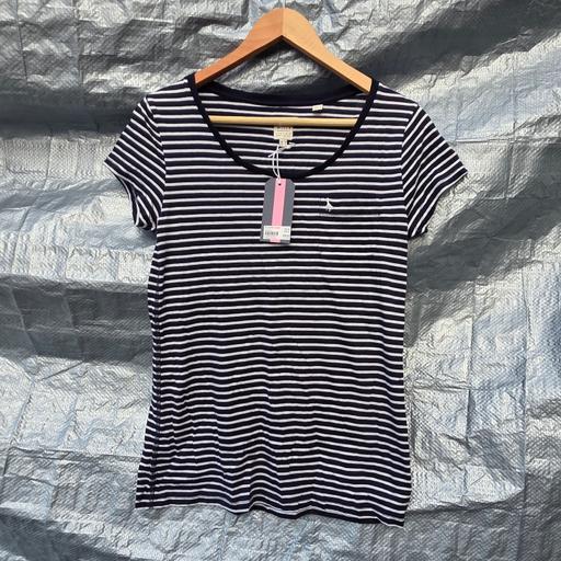 Buy & Sell Amblecote Dudley - Photos for Jack Wills Navy White Striped T-Shirt UK 8