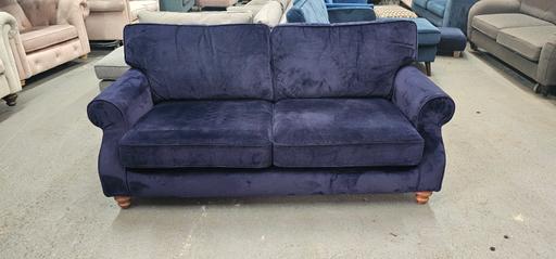 Buy & Sell Blakenhall Wolverhampton - Photos for DFS Evelyn 3-Seater Sofa – Navy Blue Velvet