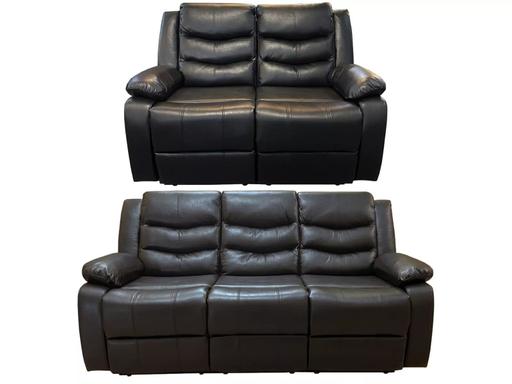 Buy & Sell West Midlands Birmingham - Photos for Sofa Roma 3+2 Set Leather Black