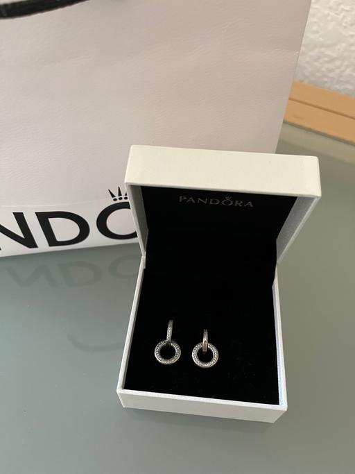 Buy & Sell Ettingshall Park Wolverhampton - Photos for PANDORA SPARKLE DOUBLE HOOP EARRINGS
