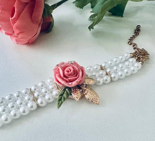 Buy & Sell Edgbaston Birmingham - Photos for Pink choker bracelet with pearls