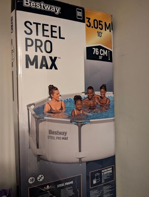 Buy & Sell Torfaen - Wales Pontymoile - Torfaen - Photos for 10ft Bestway steel pro pool & cover