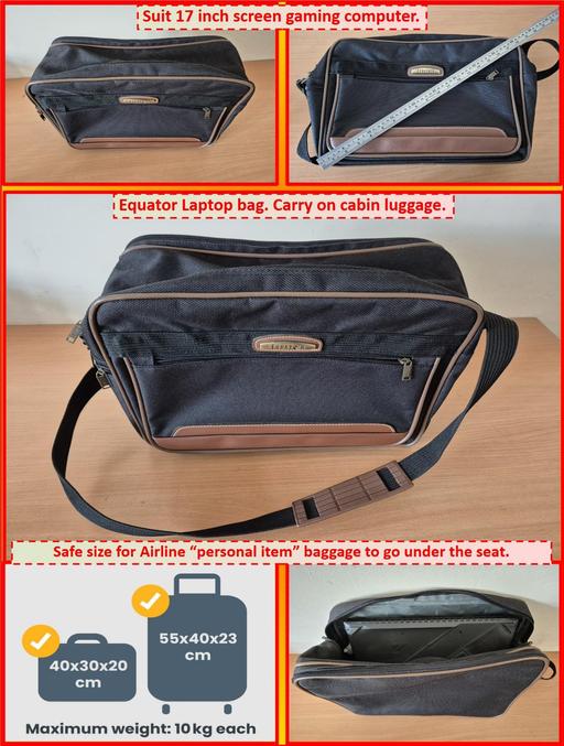 Buy & Sell Oldbury Sandwell - Photos for Equator Laptop bag. Carry on cabin luggage.