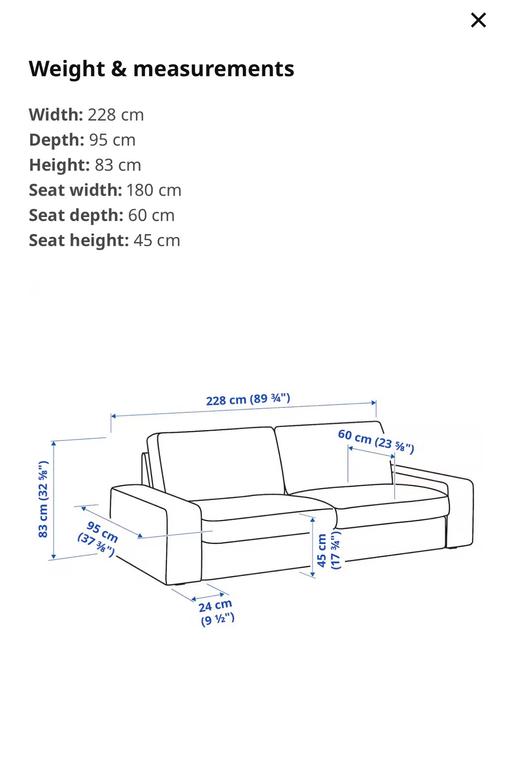 Buy & Sell Whitton Richmond upon Thames - Photos for Ikea 3 Seat sofá tibbleby beige/ grey