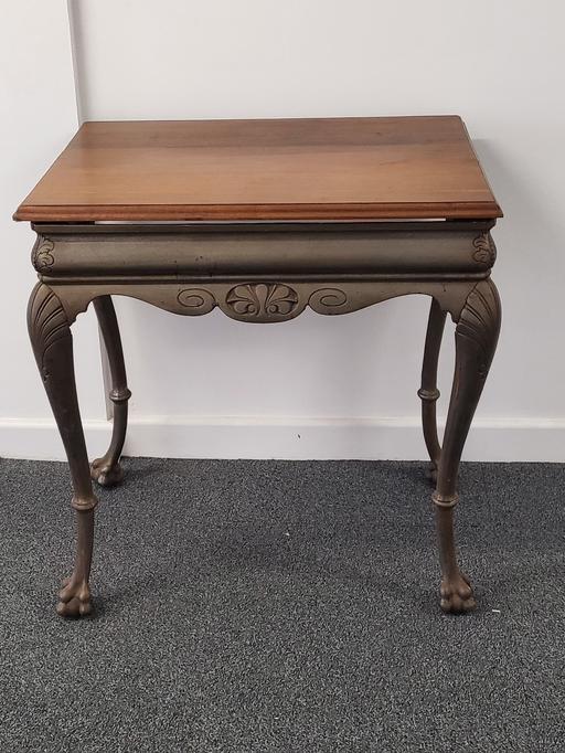Buy & Sell Derbyshire Derby - Photos for Antique Cast Iron Claw Foot Side Table with O