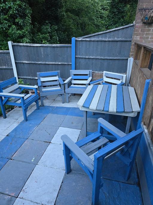 Buy & Sell West Midlands Birmingham - Photos for Wooden Table and 5 Chairs Garden Outdoor Use